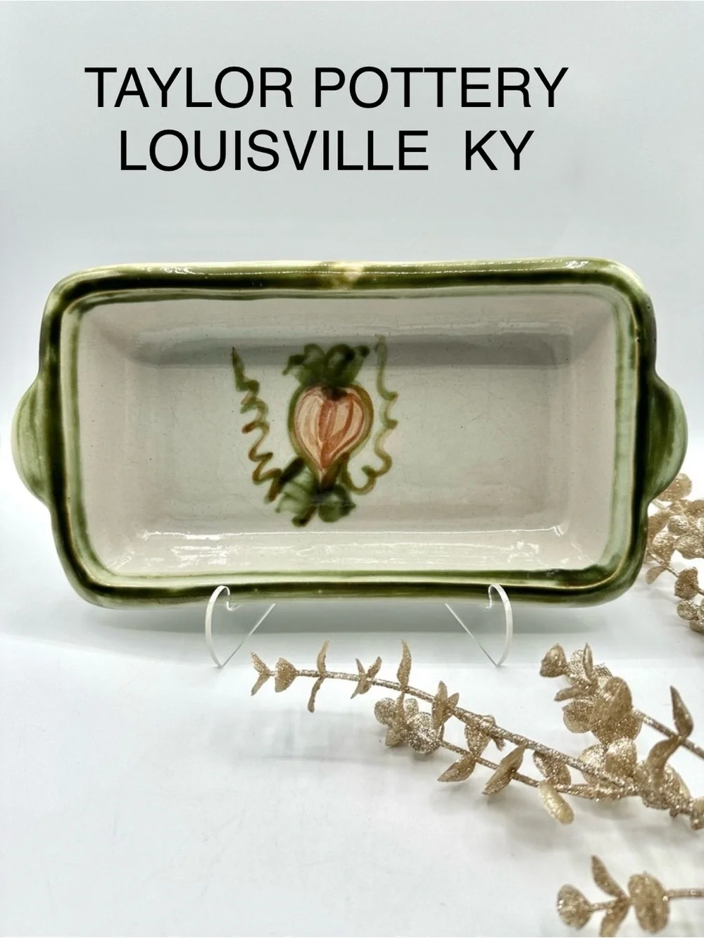 Louisville KY Ceramics by John B. Taylor. Pear Harvest Pattern. Stoneware 1960s